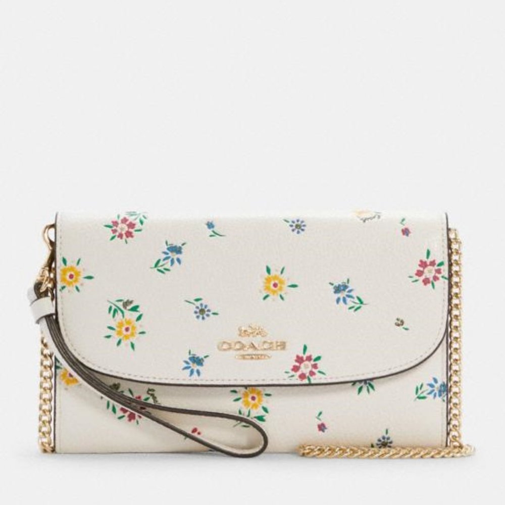 Coach Gemma Clutch Crossbody With Wild Meadow